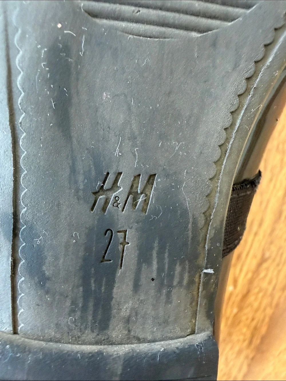 H&M size 27 Patent Black Velvet Bow Flats
